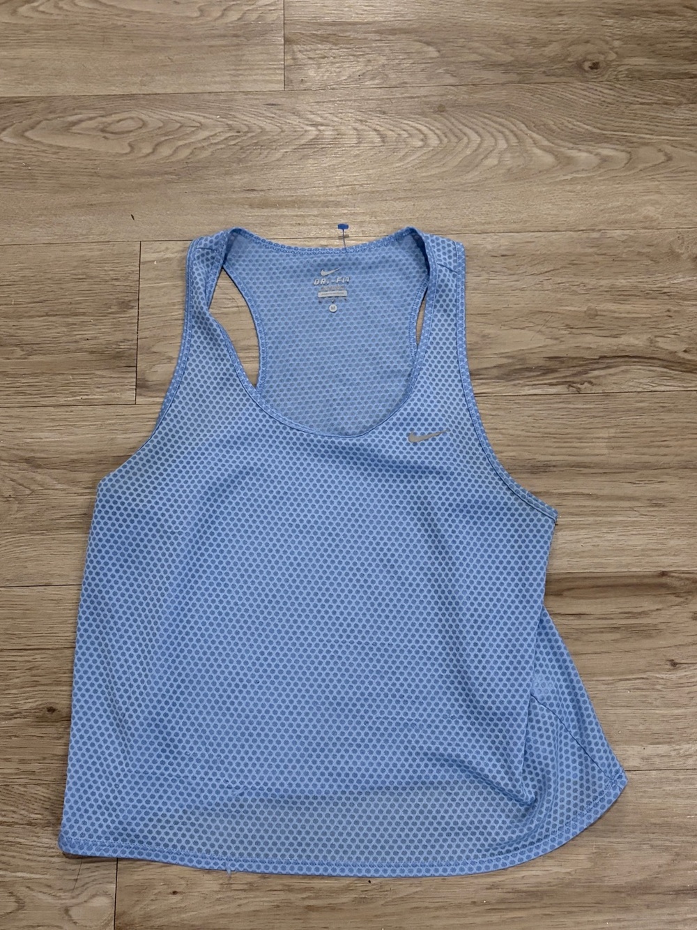 Nike Women’s Light Blue Mesh Racerback Tank